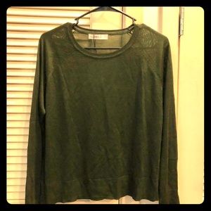 Olive green very thin sweater like shirt